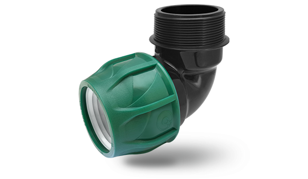 Poelsan 25*3/4'' Yeşil Seri Kablin Erkek Dirsek