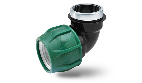 Poelsan 50*1 1/2'' Yeşil Seri Kablin Dişi Dirsek